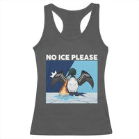 Funny Fire Breathing Loon Racerback Tank Top No Ice Please