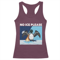 Funny Fire Breathing Loon Racerback Tank Top No Ice Please