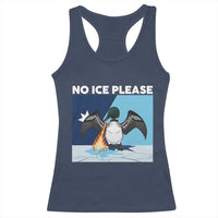 Funny Fire Breathing Loon Racerback Tank Top No Ice Please