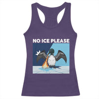 Funny Fire Breathing Loon Racerback Tank Top No Ice Please