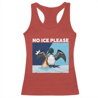 Funny Fire Breathing Loon Racerback Tank Top No Ice Please