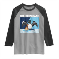 Funny Fire Breathing Loon Raglan Shirt No Ice Please