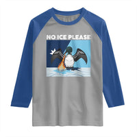 Funny Fire Breathing Loon Raglan Shirt No Ice Please