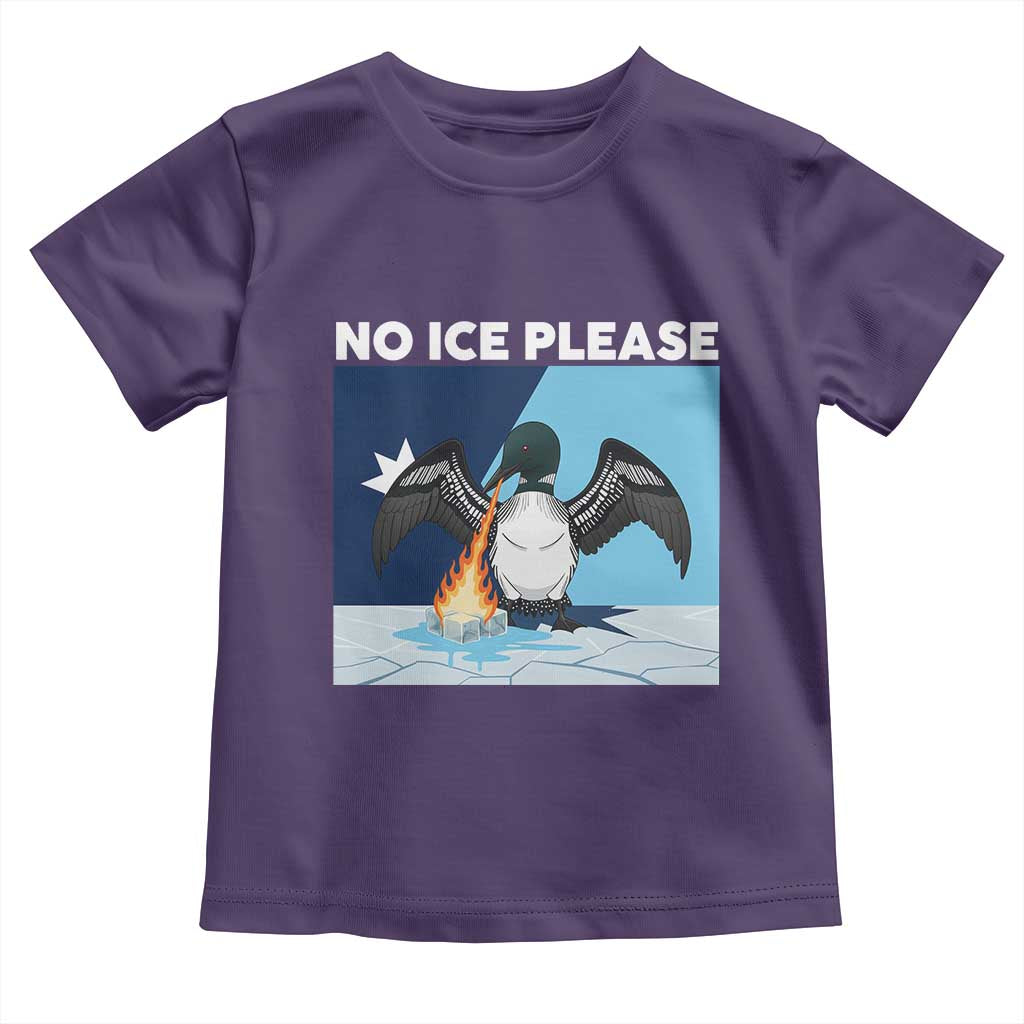 Funny Fire Breathing Loon Toddler T Shirt No Ice Please
