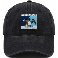 Funny Fire Breathing Loon Washed Cotton Baseball Cap No Ice Please