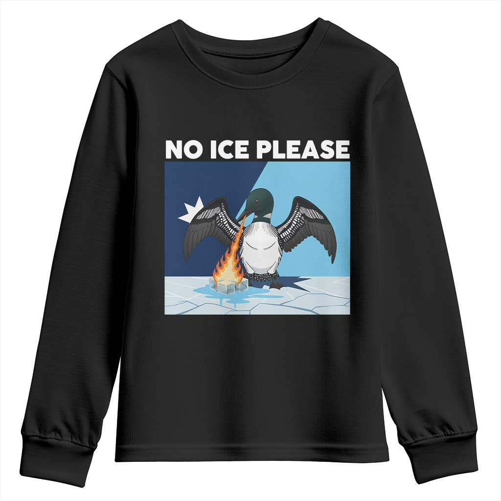 Funny Fire Breathing Loon Youth Sweatshirt No Ice Please