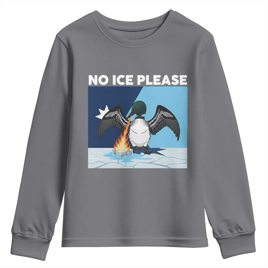 Funny Fire Breathing Loon Youth Sweatshirt No Ice Please