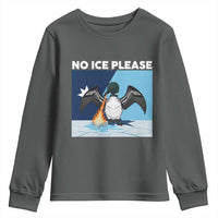 Funny Fire Breathing Loon Youth Sweatshirt No Ice Please