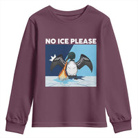 Funny Fire Breathing Loon Youth Sweatshirt No Ice Please