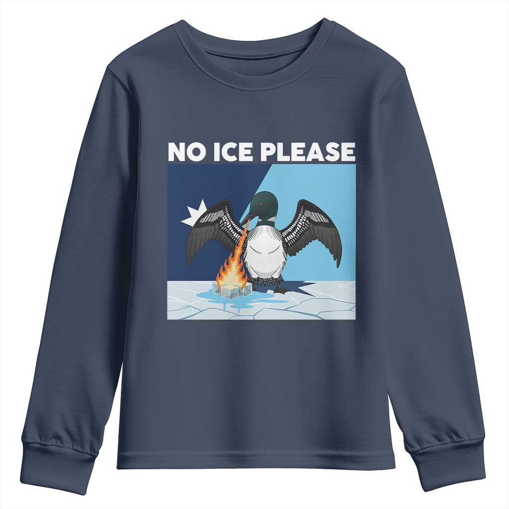 Funny Fire Breathing Loon Youth Sweatshirt No Ice Please