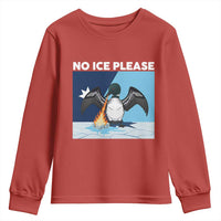 Funny Fire Breathing Loon Youth Sweatshirt No Ice Please