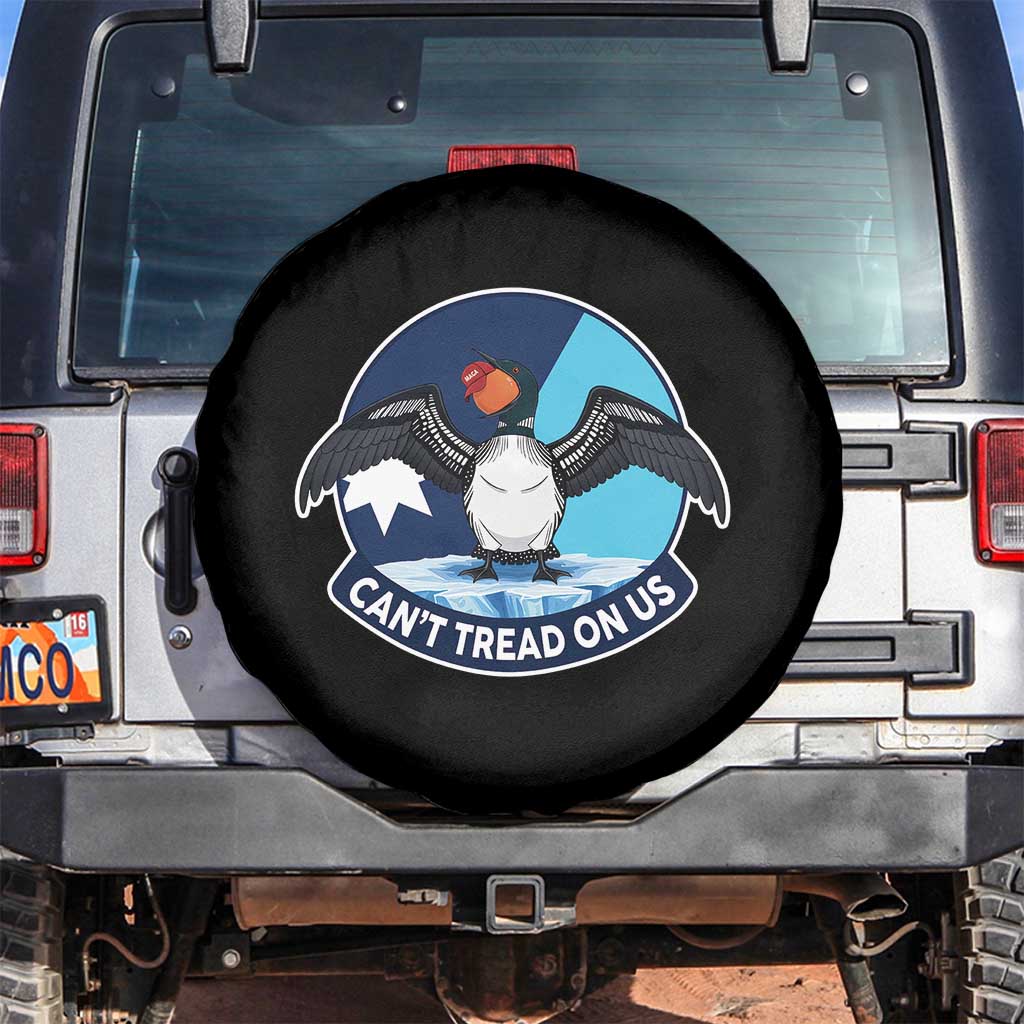 Can Not Tread On Us Spare Tire Cover Common Loon No Ice Please