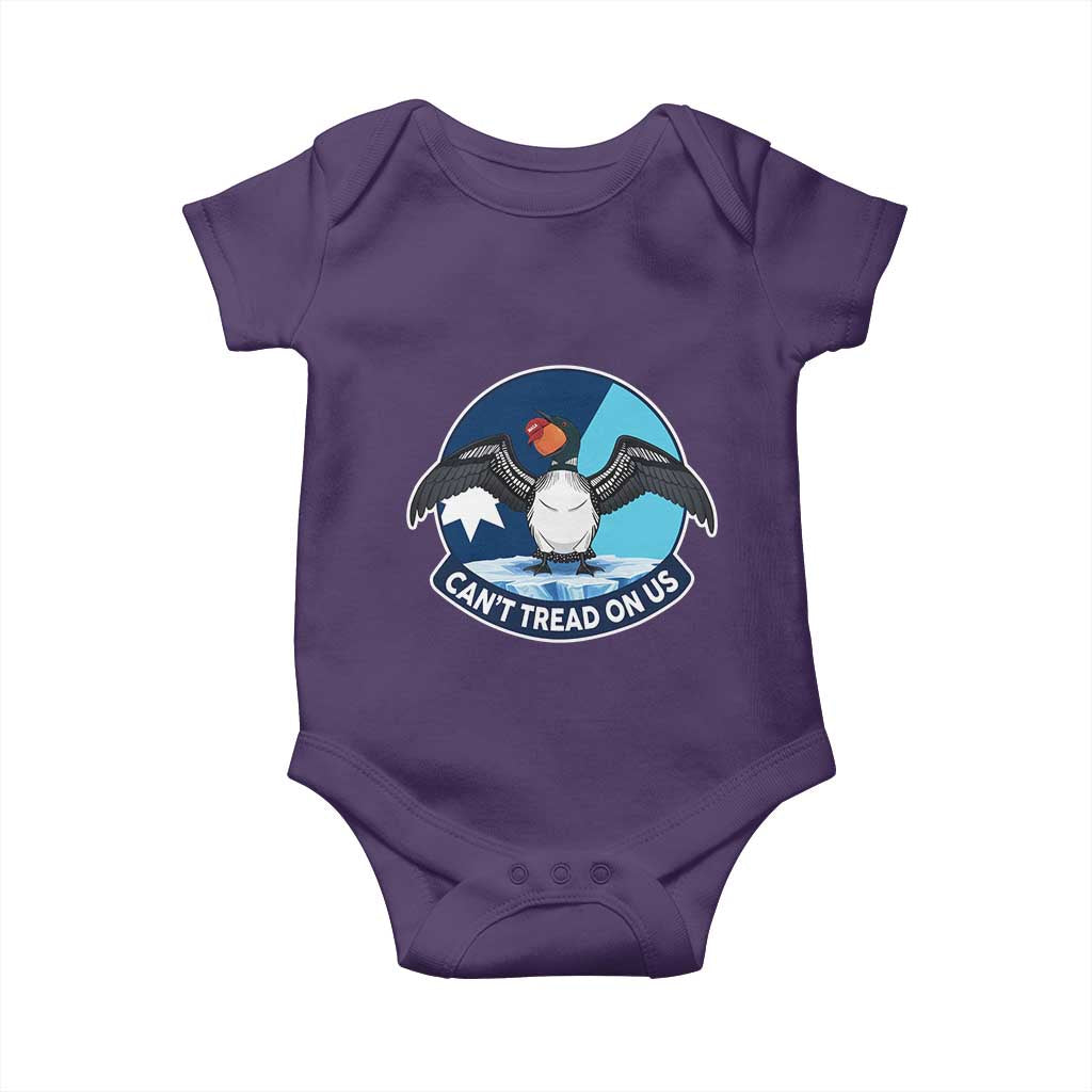 Can Not Tread On Us Baby Onesie Common Loon No Ice Please