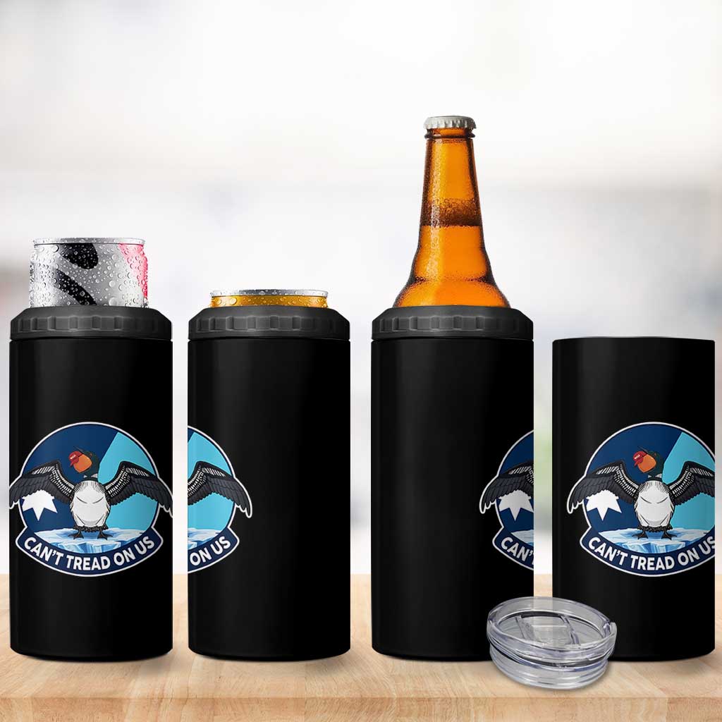 Can Not Tread On Us 4 in 1 Can Cooler Tumbler Common Loon No Ice Please