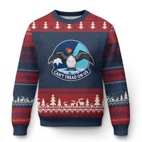 Can Not Tread On Us Ugly Christmas Sweater Common Loon No Ice Please