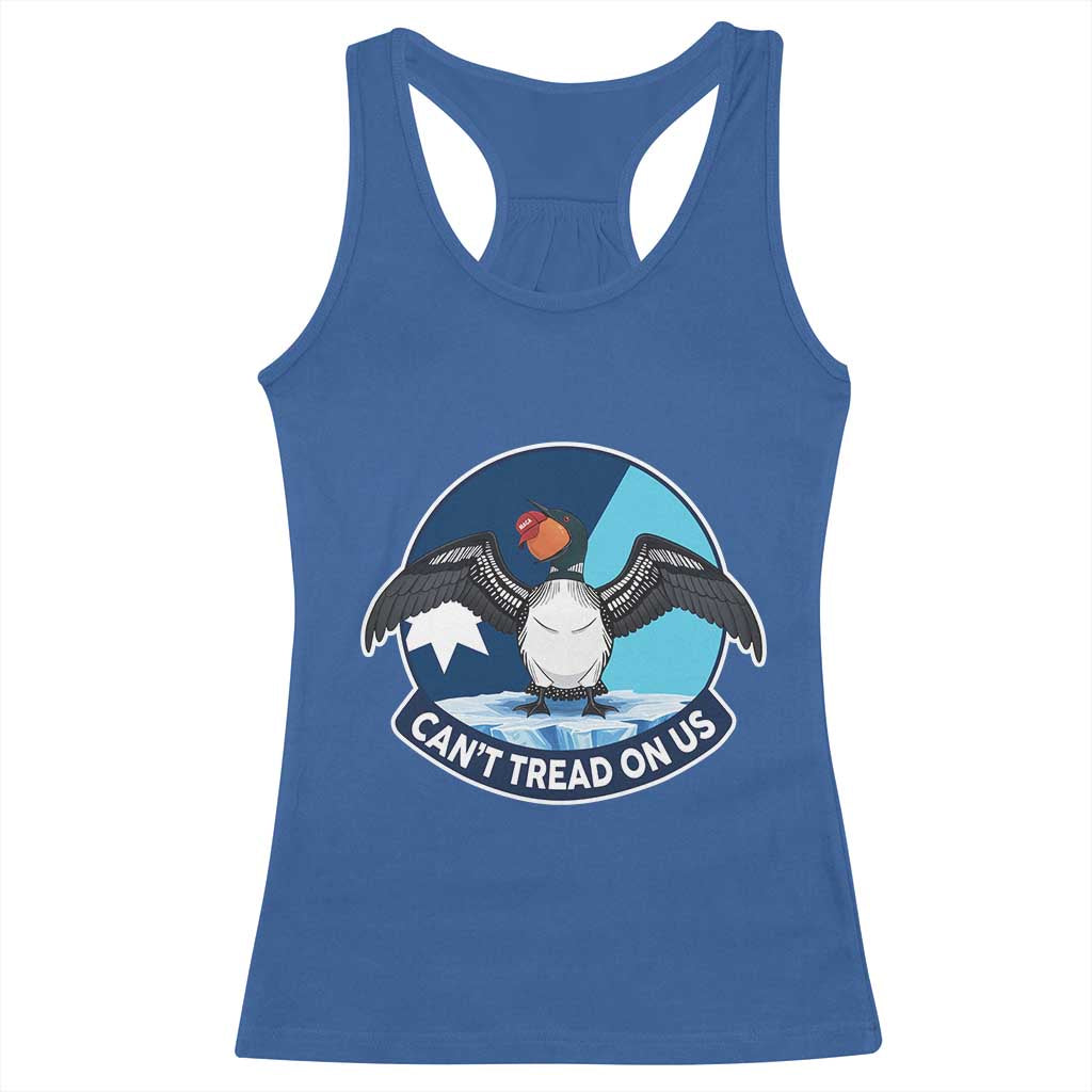 Can Not Tread On Us Racerback Tank Top Common Loon No Ice Please