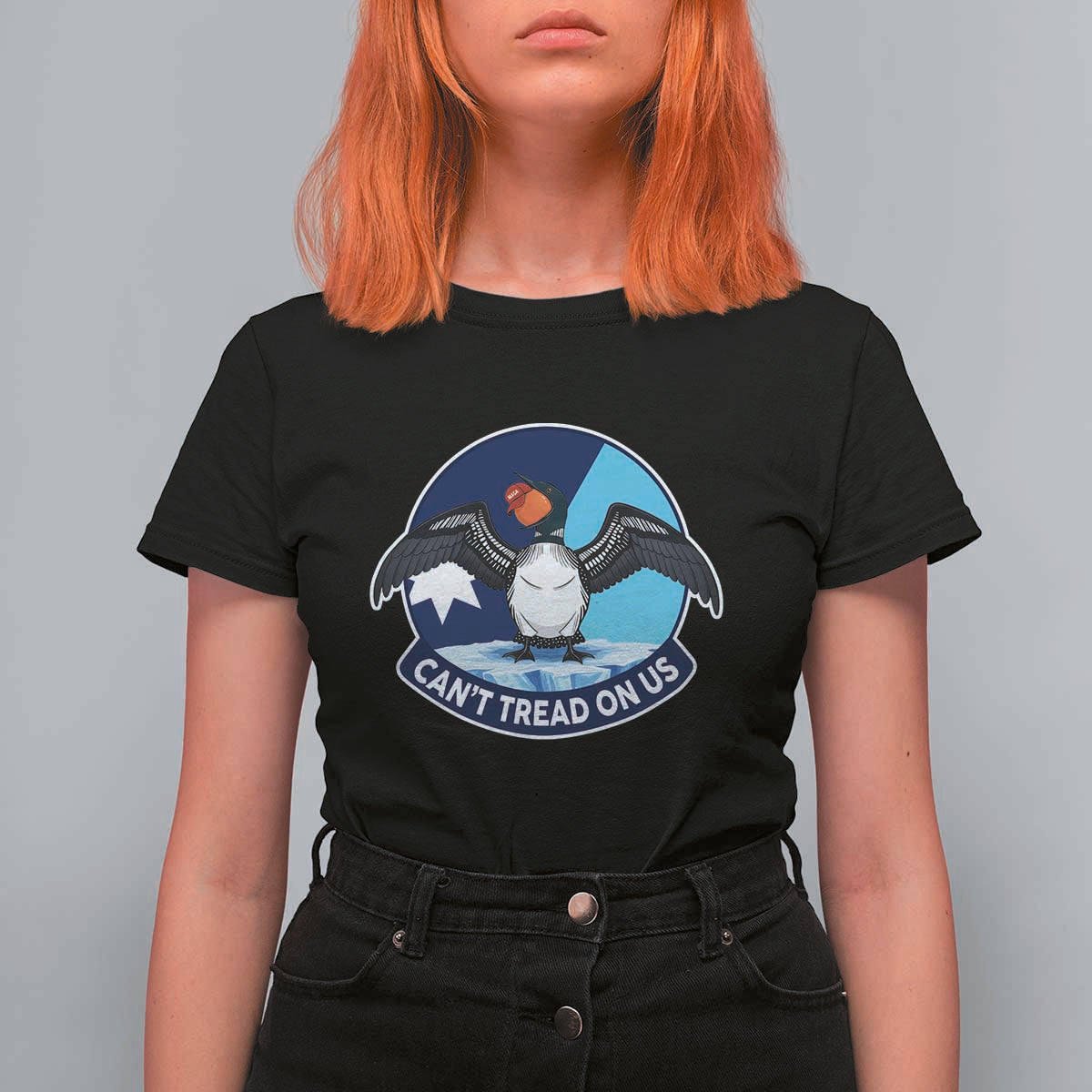 Can Not Tread On Us T Shirt For Women Common Loon No Ice Please