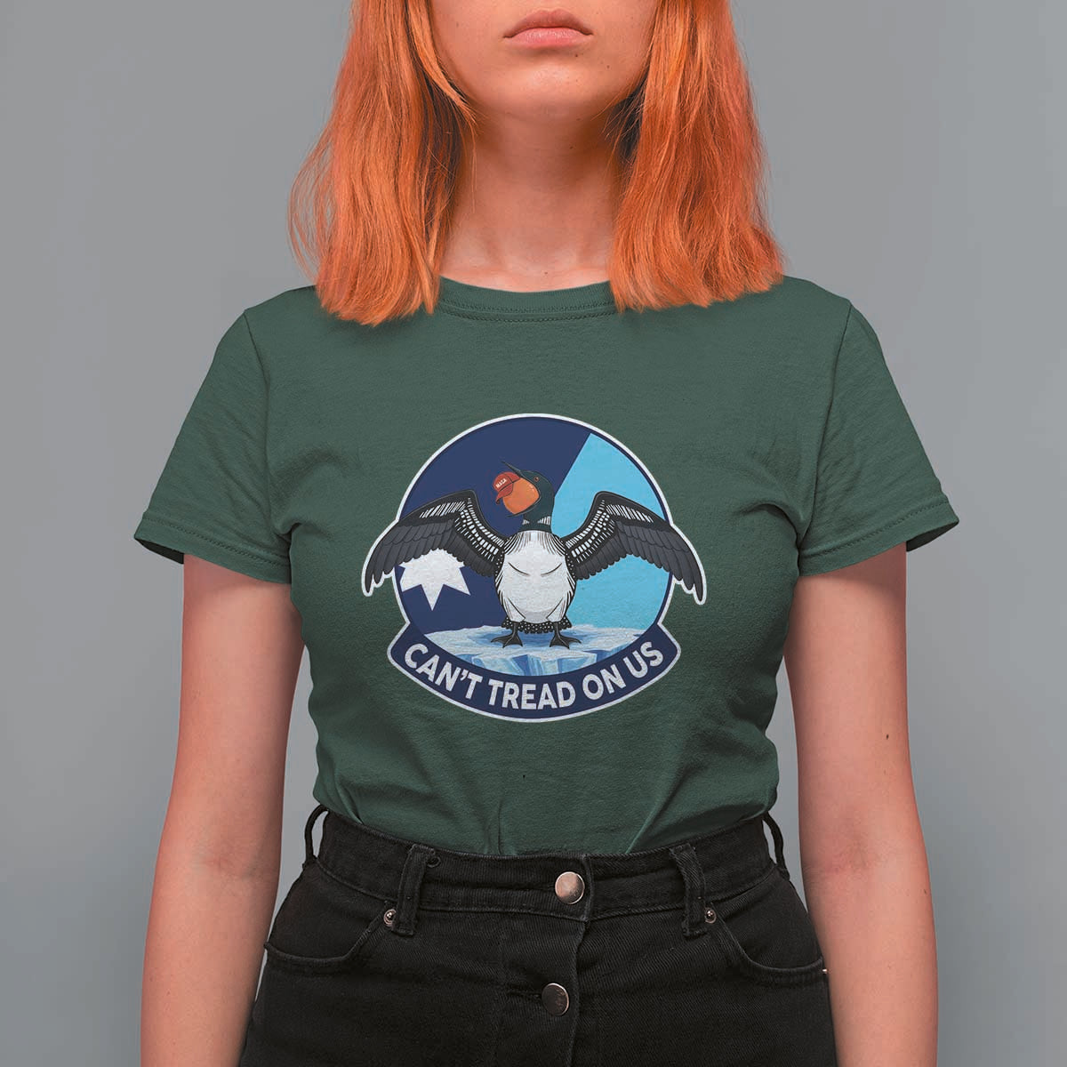 Can Not Tread On Us T Shirt For Women Common Loon No Ice Please