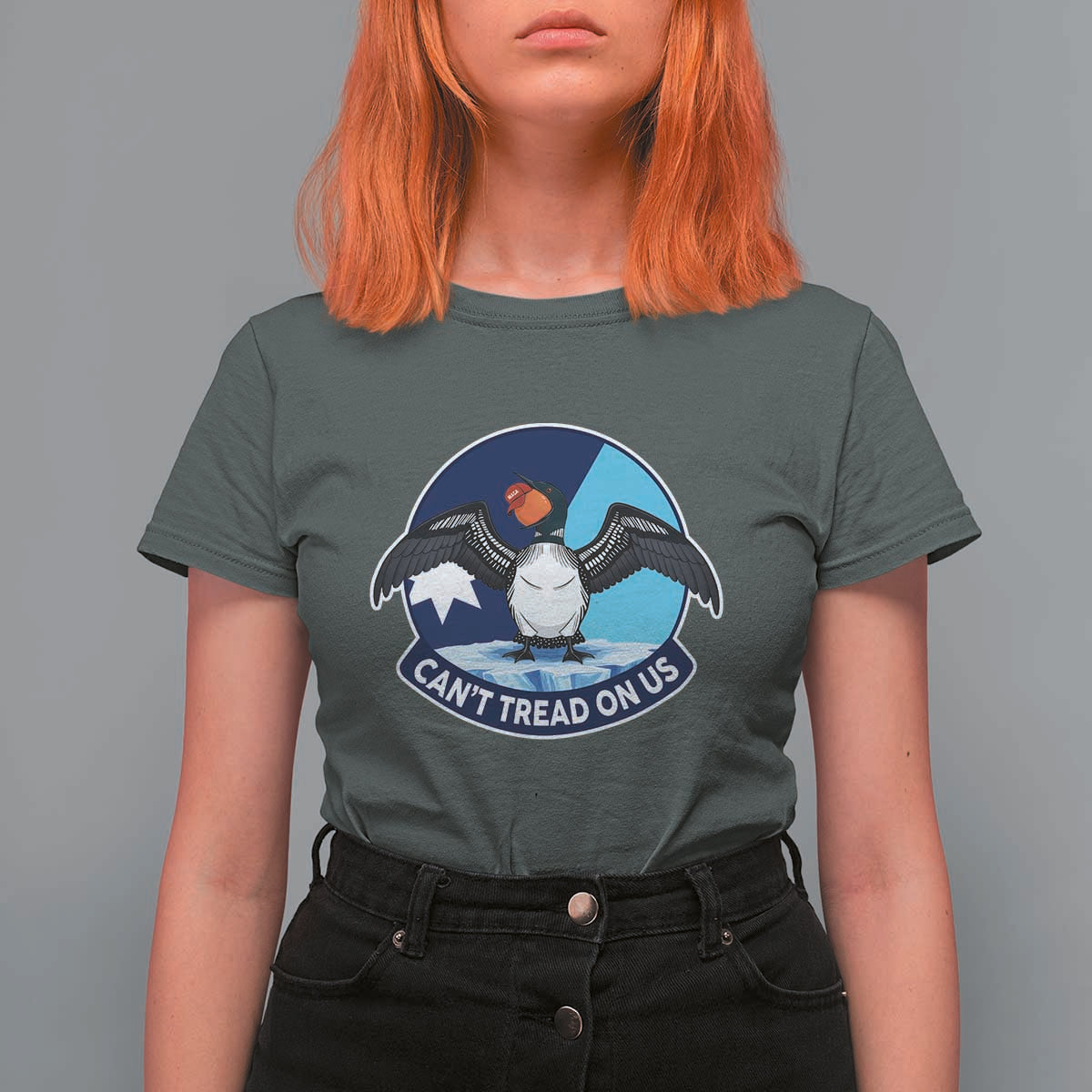 Can Not Tread On Us T Shirt For Women Common Loon No Ice Please