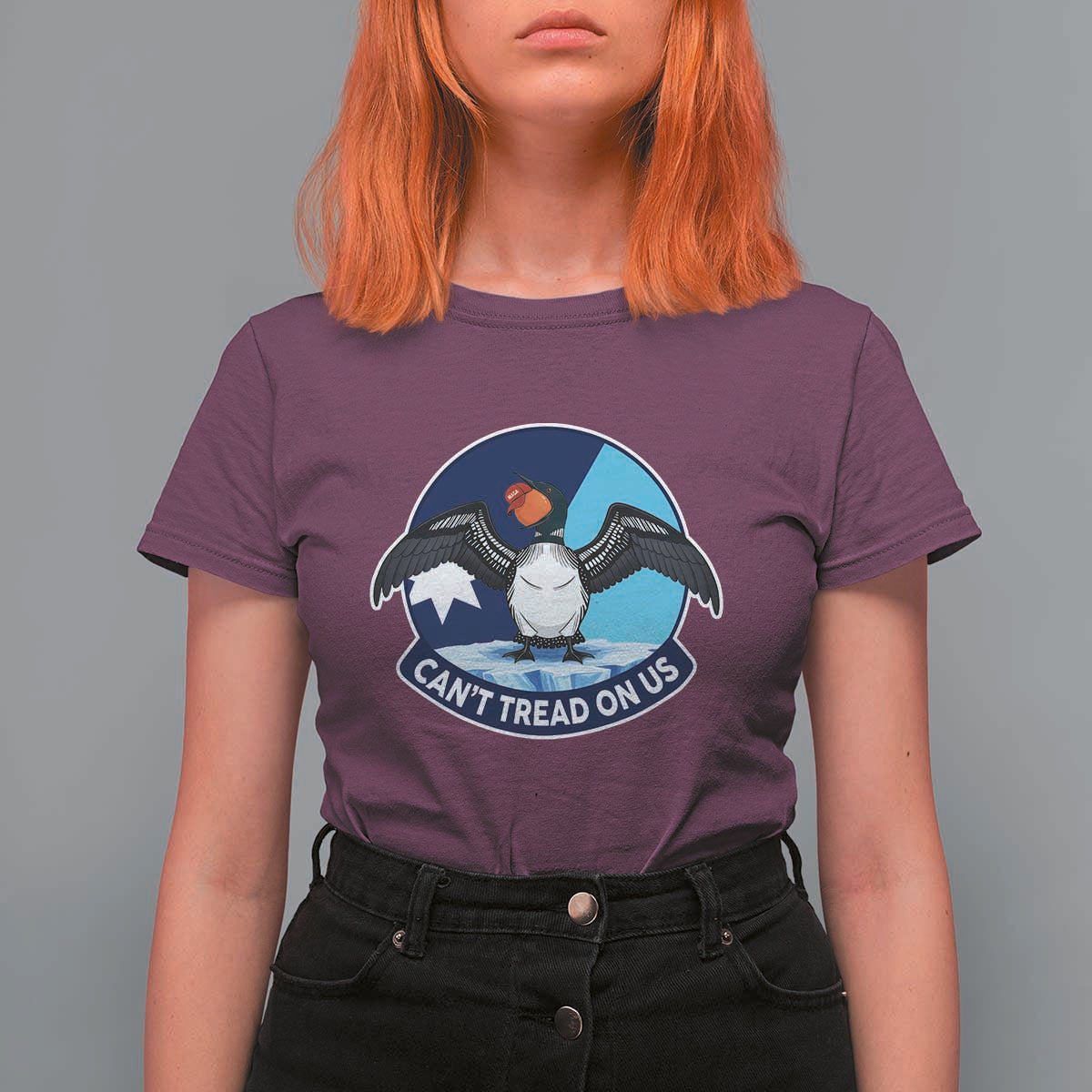 Can Not Tread On Us T Shirt For Women Common Loon No Ice Please