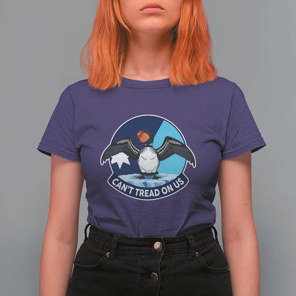 Can Not Tread On Us T Shirt For Women Common Loon No Ice Please