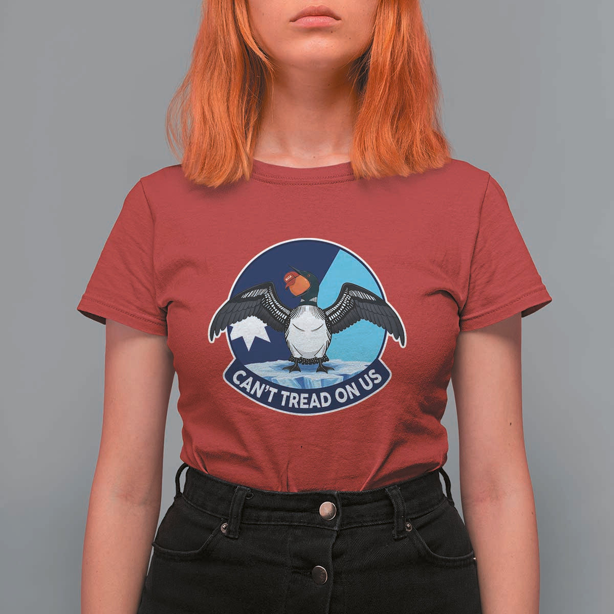 Can Not Tread On Us T Shirt For Women Common Loon No Ice Please