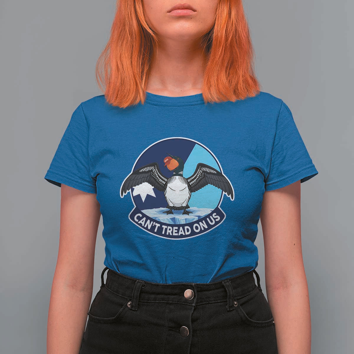 Can Not Tread On Us T Shirt For Women Common Loon No Ice Please