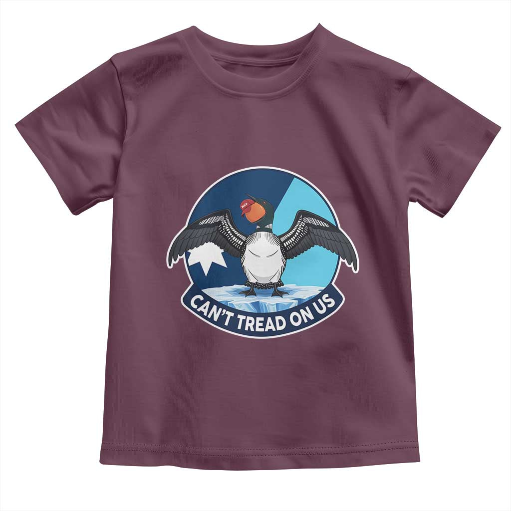 Can Not Tread On Us Toddler T Shirt Common Loon No Ice Please