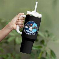 Can Not Tread On Us Tumbler With Handle Common Loon No Ice Please