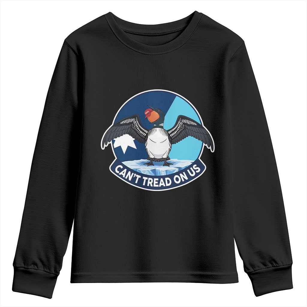 Can Not Tread On Us Youth Sweatshirt Common Loon No Ice Please