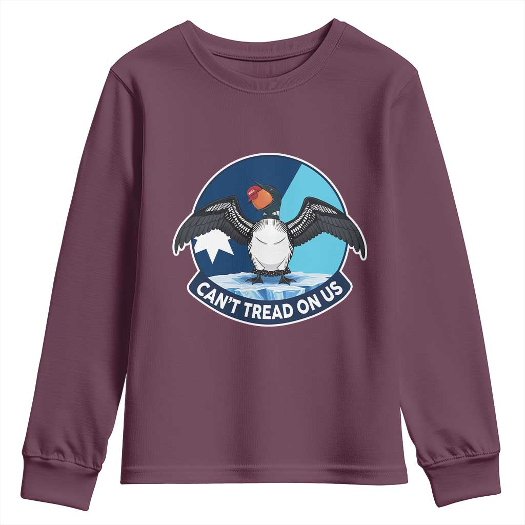 Can Not Tread On Us Youth Sweatshirt Common Loon No Ice Please