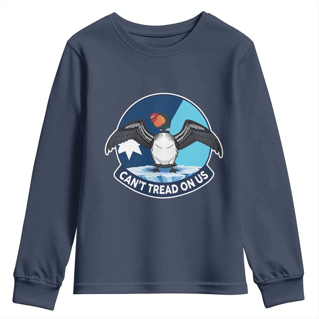 Can Not Tread On Us Youth Sweatshirt Common Loon No Ice Please