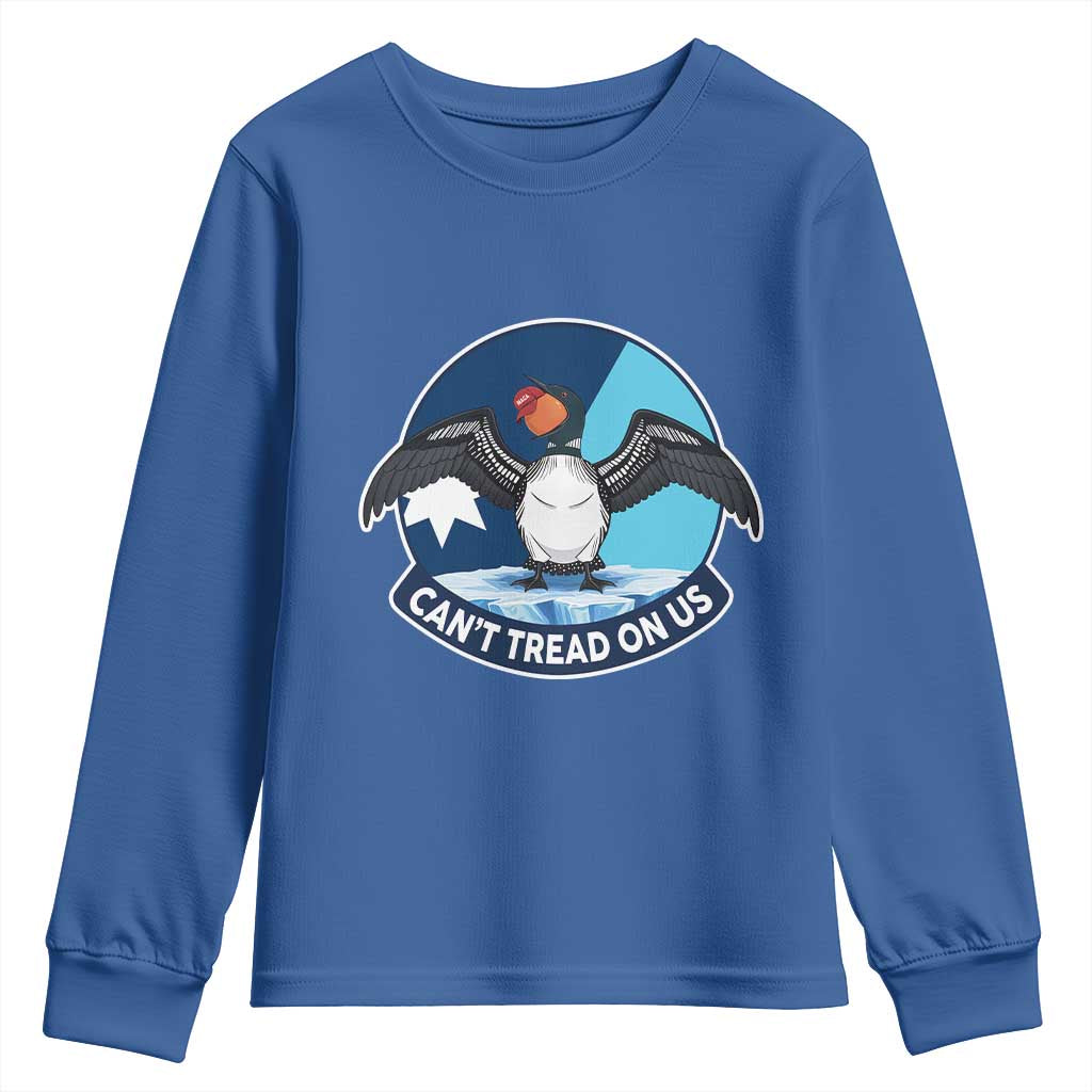Can Not Tread On Us Youth Sweatshirt Common Loon No Ice Please