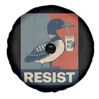 Funny Minnesota Common Loon Spare Tire Cover No Ice Please
