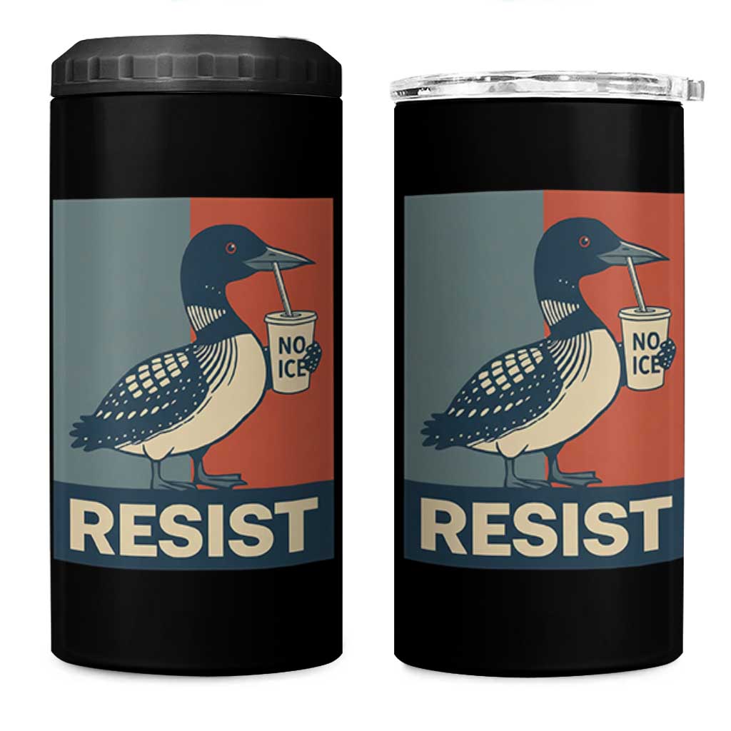 Funny Minnesota Common Loon 4 in 1 Can Cooler Tumbler No Ice Please