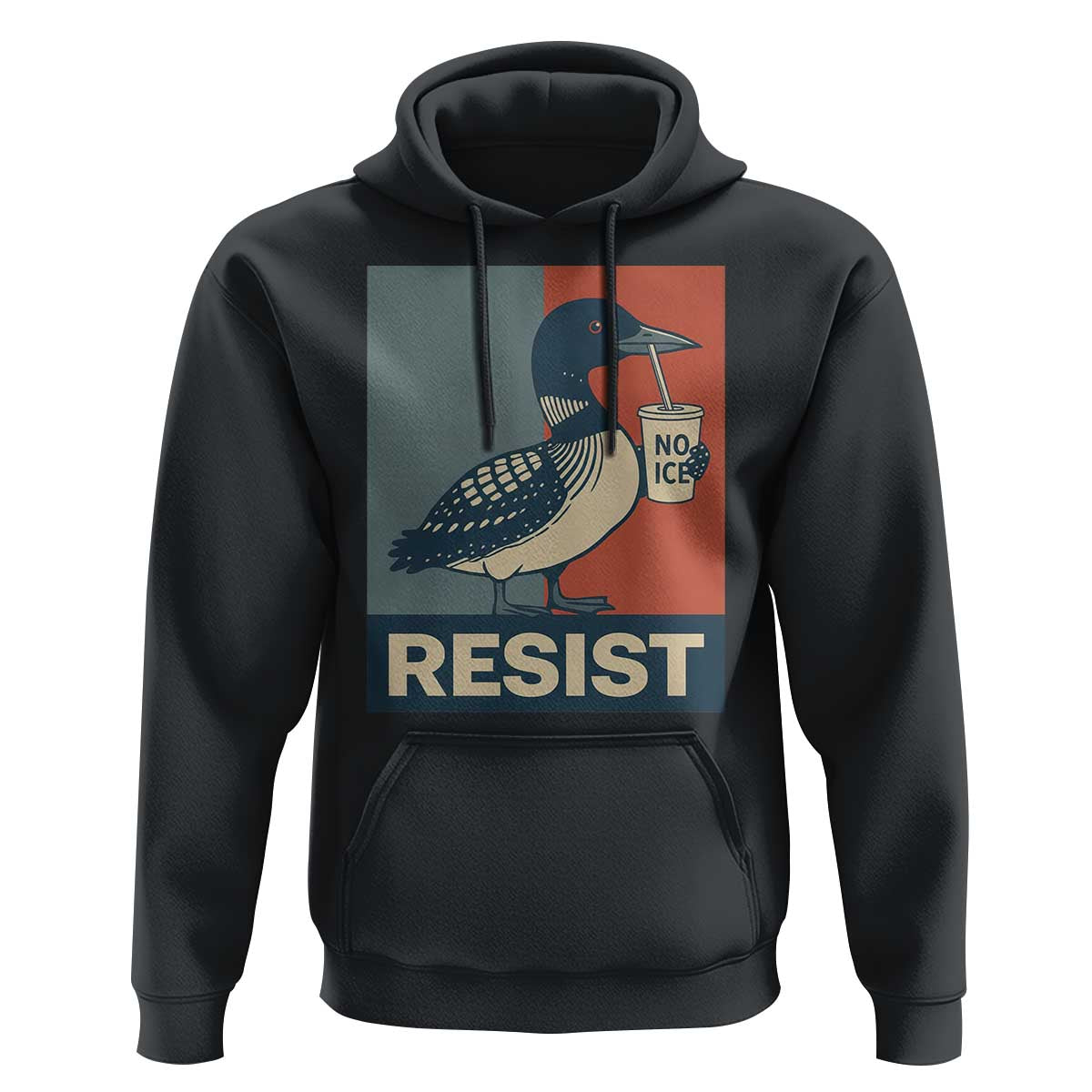 Funny Minnesota Common Loon Hoodie No Ice Please