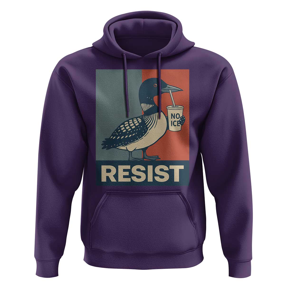 Funny Minnesota Common Loon Hoodie No Ice Please