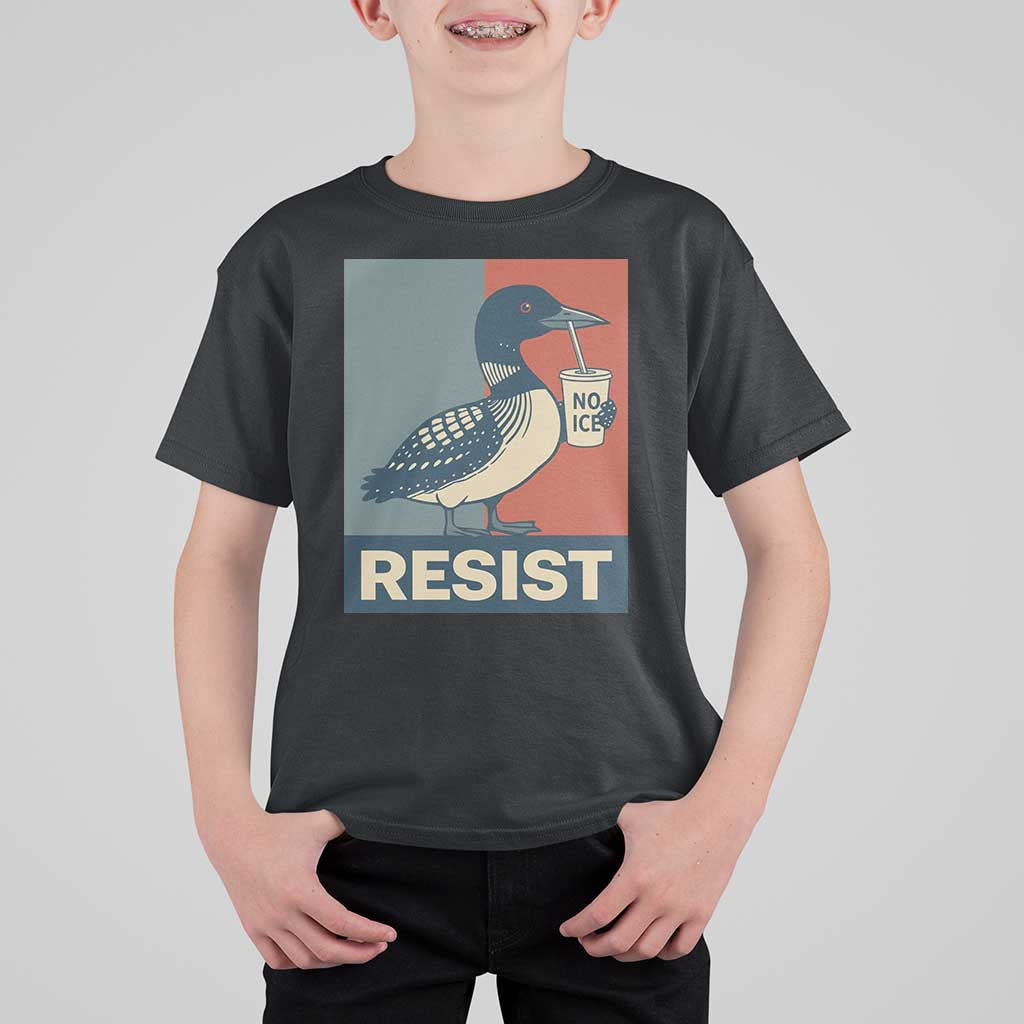 Funny Minnesota Common Loon T Shirt For Kid No Ice Please