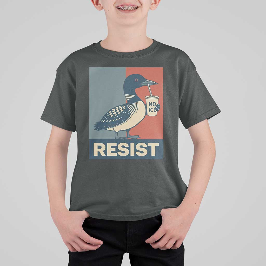 Funny Minnesota Common Loon T Shirt For Kid No Ice Please