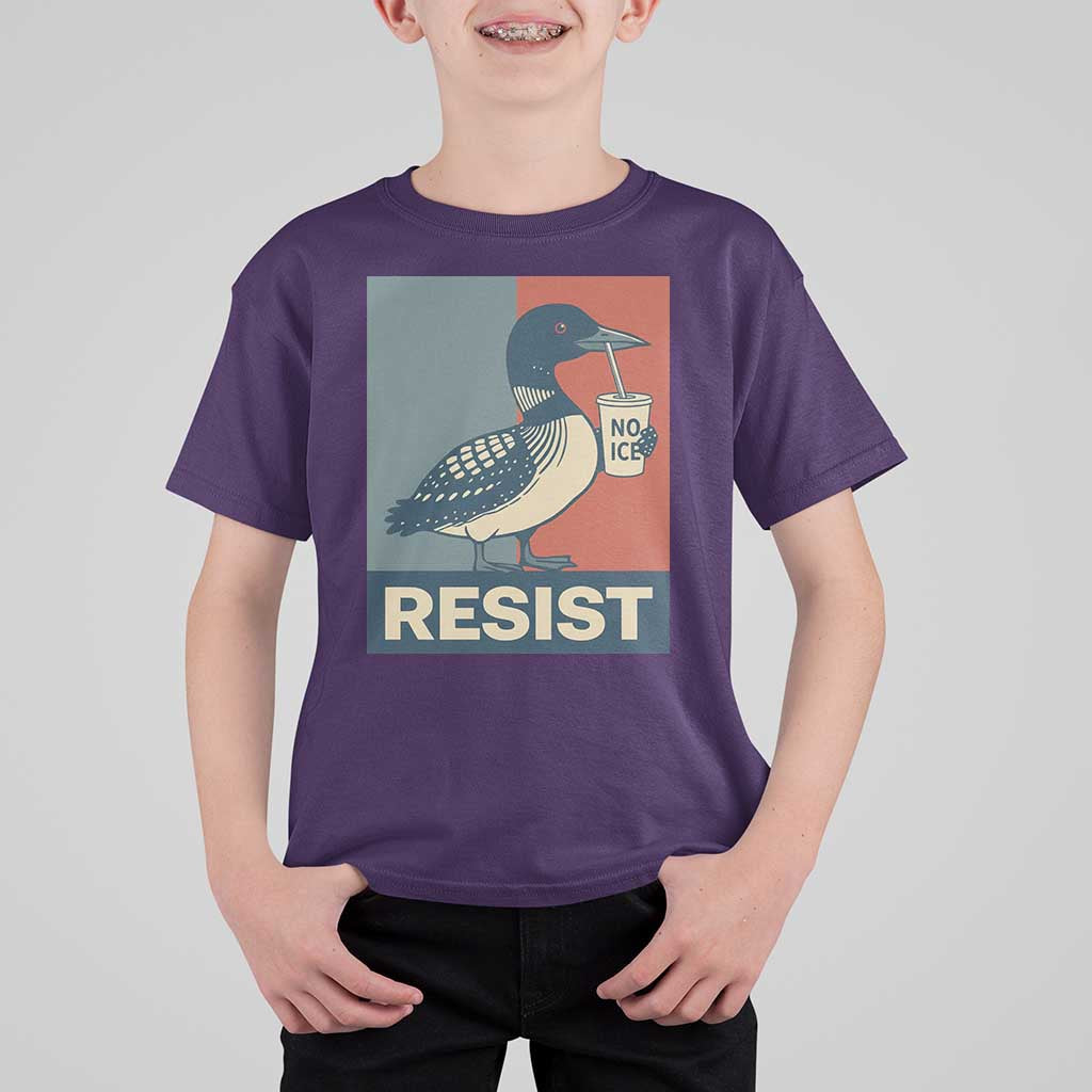 Funny Minnesota Common Loon T Shirt For Kid No Ice Please