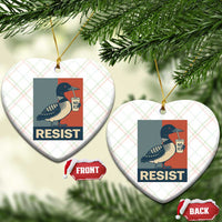 Funny Minnesota Common Loon Ceramic Ornament No Ice Please