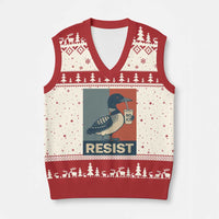 Funny Minnesota Common Loon V-Neck Knit Sweater Vest No Ice Please