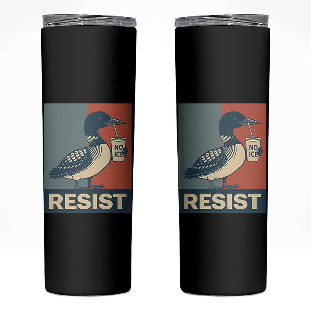 Funny Minnesota Common Loon Skinny Tumbler No Ice Please