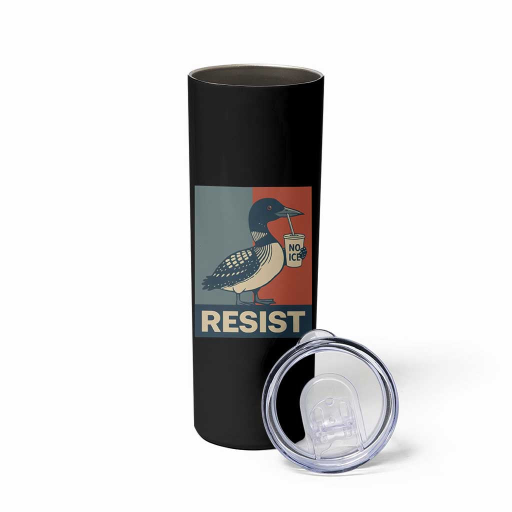 Funny Minnesota Common Loon Skinny Tumbler No Ice Please