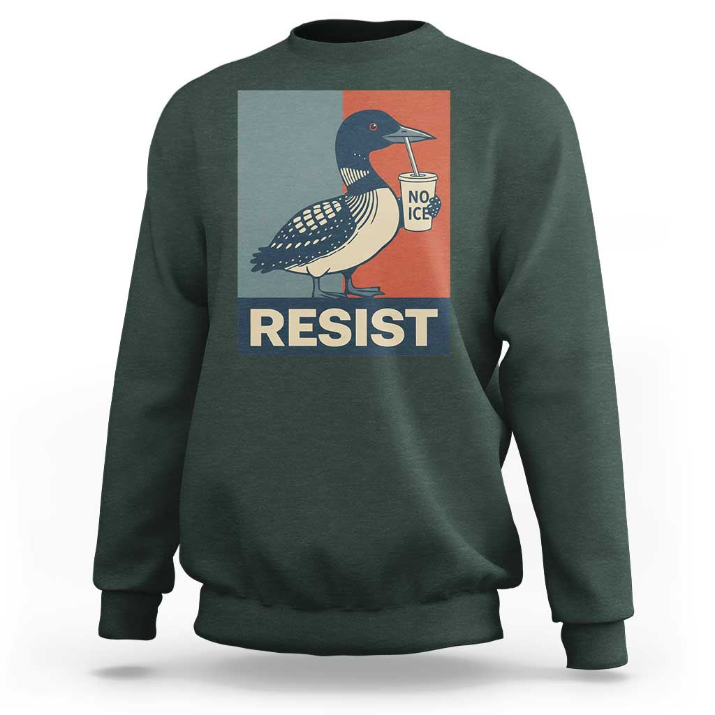 Funny Minnesota Common Loon Sweatshirt No Ice Please