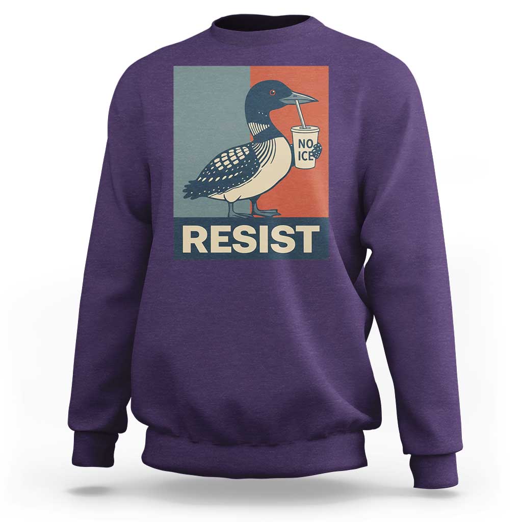 Funny Minnesota Common Loon Sweatshirt No Ice Please