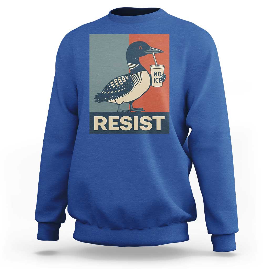 Funny Minnesota Common Loon Sweatshirt No Ice Please