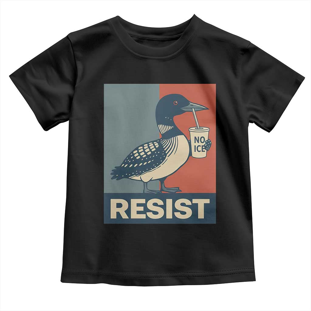 Funny Minnesota Common Loon Toddler T Shirt No Ice Please