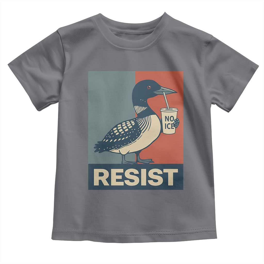 Funny Minnesota Common Loon Toddler T Shirt No Ice Please