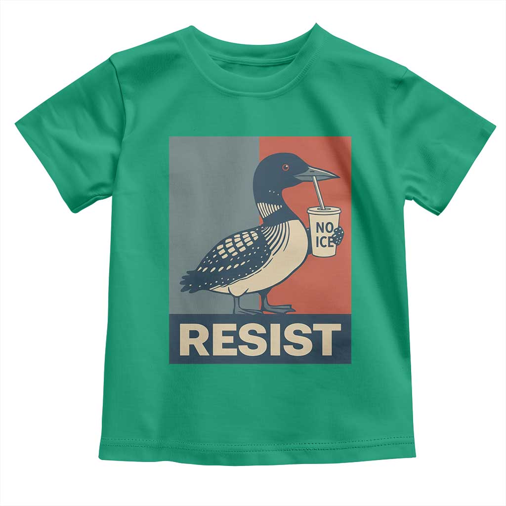 Funny Minnesota Common Loon Toddler T Shirt No Ice Please